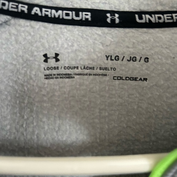 UNDER ARMOUR boys size large 1/4 zip cold gear fleece top - Picture 4 of 4
